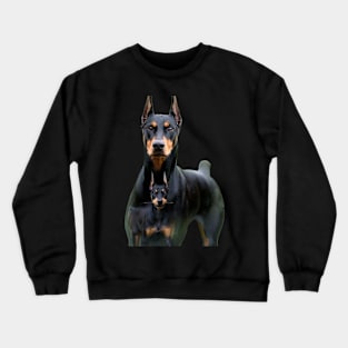 doberman and his son Crewneck Sweatshirt